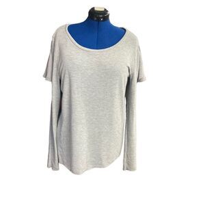 UMGEE Women’s Gray‎ Cold Shoulder Top Long Sleeve Size Medium